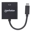 Manhattan 151771 kabelių sąsaja / invertavimo adapteris USB-C VGA Juoda