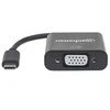 Manhattan 151771 kabelių sąsaja / invertavimo adapteris USB-C VGA Juoda