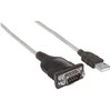 Manhattan 151801 serijinis kabelis Sidabras 0,45 m USB A Serial/COM/RS232/DB9