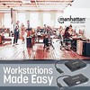 „Intracom“ MANHATTAN USB tipo C HDMI doko keitiklis USB 3.1 tipo C vyriškas į HDMI A tipo USB ir C tipo USB moteriškas kelių prievadų keitiklis