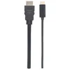StarTech Manhattan 152235 vaizdo kabelio adapteris 1 m C tipo USB HDMI Juoda