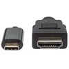 StarTech Manhattan 152235 vaizdo kabelio adapteris 1 m C tipo USB HDMI Juoda