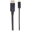 Manhattan 152464 vaizdo kabelio adapteris 2 m C tipo USB DisplayPort Juoda