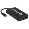 MANHATTAN 152600 Manhattan AV USB-C 3.1 kelių prievadų adapteris –> HDMI/DP/VGA/DVI