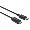 Manhattan 153201 vaizdo kabelio adapteris 1,8 m DisplayPort HDMI Juoda
