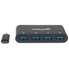 MANHATTAN 162746 Manhattan SuperSpeed USB-C 3.1 Gen1 iki 4-jungtys USB-A 3.0 šakotuvas (3x USB-A)