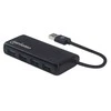 Manhattan 164900 sąsajos šakotuvas USB 3.2 Gen 1 (3.1 Gen 1) Type-A 5000 Mbit/ai Juoda