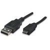 StarTech Manhattan 1,8m USB 2.0 A/Micro-B USB laidas 1,8m USB A Micro-USB B Juoda