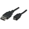 StarTech Manhattan 1,8m USB 2.0 A/Micro-B USB laidas 1,8m USB A Micro-USB B Juoda