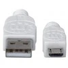 Manhattan 324069 USB kabelis 1,8 m 2.0 USB A Micro-USB B Balta
