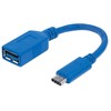 Manhattan 353540 USB kabelis 0,15 m 3.2 Gen 1 (3.1 Gen 1) USB C USB A Mėlyna