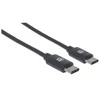 Lindy Manhattan 354882 USB kabelis 3 m 2.0 USB C Juoda