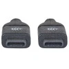 Manhattan 354899 USB kabelis 0,5 m 3.2 Gen 2 (3.1 Gen 2) USB C Juoda