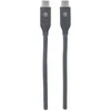 Manhattan 354899 USB kabelis 0,5 m 3.2 Gen 2 (3.1 Gen 2) USB C Juoda