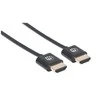 Manhattan 394352 HDMI kabelis 1 m HDMI A tipo (standartinis) Juoda