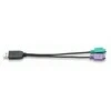 StarTech Manhattan 179027 kabelių sąsaja / invertavimo adapteris USB A 2x PS/2 Juoda