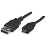 StarTech Manhattan didelės spartos USB įrenginio laidas USB kabelis 0,5 m USB A Micro-USB B Juoda