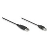 StarTech Manhattan USB 2.0 A/B USB kabelis 1,8 m USB A USB B Juoda