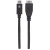 Manhattan USB 3.1 C/Micro-B, 1 m USB laidas 3.2 Gen 1 (3.1 Gen 1) USB C Micro-USB B Juoda