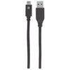 Manhattan USB 3.1 Gen2, 1 m USB kabelis 3.2 Gen 1 (3.1 Gen 1) USB C USB A Juoda