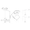 Laikiklis Multibrackets 3149 projektoriaus stovas Lubos Balta