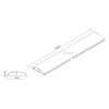 Multibrackets MB CABLE COVER SS Juodas 75MM 1600MM