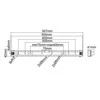 Sieninis laikiklis Multibrackets MB, juodas