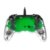NACON PS4OFCPADCLGREEN žaidimų valdiklis Žaidimų pultelis PlayStation 4 Analoginis / skaitmeninis Žalia, Permatomas