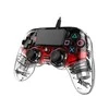 NACON PS4OFCPADCLRED žaidimų valdiklis Žaidimų pultelis PlayStation 4 Analoginis / skaitmeninis Raudona, Permatomas