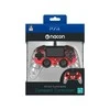 NACON PS4OFCPADCLRED žaidimų valdiklis Žaidimų pultelis PlayStation 4 Analoginis / skaitmeninis Raudona, Permatomas