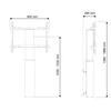 Laikiklis Newstar PLASMA-W2250 2,54 m (100") Sidabras