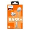 BASS+ Ausinės su mikrofonu Philips SHE4305WT/00, Baltos
