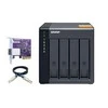 QNAP TL-D400S saugojimo diskų korpusas 2.5/3.5" HDD / SSD aptvaras Juoda, Pilka