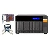 QNAP TL-D800S saugojimo diskų korpusas 2.5/3.5" HDD / SSD aptvaras Juoda, Pilka