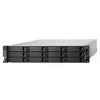 Serveris QNAP TL-R1200C-RP saugojimo diskų korpusas 2.5/3.5" HDD / SSD aptvaras Juoda, Pilka