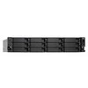 Serveris QNAP TL-R1200C-RP saugojimo diskų korpusas 2.5/3.5" HDD / SSD aptvaras Juoda, Pilka