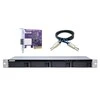 Serveris QNAP TL-R400S saugojimo diskų korpusas 2.5/3.5" HDD / SSD aptvaras Juoda, Pilka