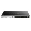 Šakotuvas D-LINK 24 prievadų gigabito PoE / PoE+ su 2 10GBASE-T ir 4 SFP+ prievadais – biudžetinis PoE 370W