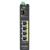 Šakotuvas ZYXEL RGS100-12P, 5 PORT UNMANAGED POE SWITCH, 120 WATT POE, DIN RAIL, IP30, 12-58V DC (5Y WARRANTY)