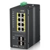 Šakotuvas ZYXEL RGS200-12P, 12 PORT MANAGED POE SWITCH, 240 WATT POE, DIN RAIL, IP30, 12-58V DC