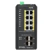Šakotuvas ZYXEL RGS200-12P, 12 PORT MANAGED POE SWITCH, 240 WATT POE, DIN RAIL, IP30, 12-58V DC