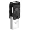 Silicon Power USB 3.2 Flash Drive Mobile C31 16 GB, USB Type-C/USB 3.2 Gen 1, Juodas
