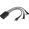TARGUS 3-WAY DC CHARGING HYDRA CABLE 3 PIN Juodas
