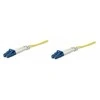 Intracom Techly 1m LC/LC 9/125 optinio pluošto kabelis Geltona