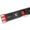Techly Pro TECHLYPRO stovas 19 colių maitinimo juosta 1U 8 lizdai C13