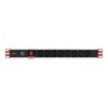 Techly Pro TECHLYPRO stovas 19 colių maitinimo juosta 1U 8 lizdai C13