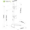 Laikiklis TECHLY 027552 Techly Dvigubas stalas LED/LCD monitoriaus rankena 13-27 2x10kg vertikaliai reguliuojama