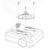 TECHLY 301559 Techly Universal projector lubinis laikiklis mount 30/37 cm, 15 kg, sidabrinis