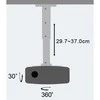 TECHLY 301559 Techly Universal projector lubinis laikiklis mount 30/37 cm, 15 kg, sidabrinis
