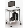 TECHLY Kompiuterio stalas Compact 600x450 su lentyna baltas